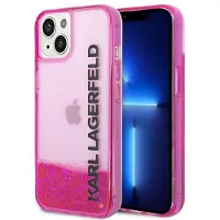 Karl Lagerfeld Liquid Glitter Elong Case for iPhone 14 Plus - Rosa