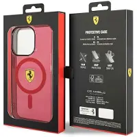 Ferrari FEHMP14XURKR iPhone 14 Pro Max 6,7" rød/rød hardcase Translucent Magsafe