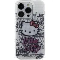 Hello Kitty IML Kitty On Bricks Graffiti-etui for iPhone 14 Pro - hvit