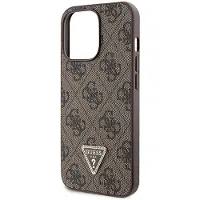 GUESS GUHCP13LP4TDSCPW-etui til iPhone 13 Pro / 13 - Brun Crossbody 4G Metal Logo