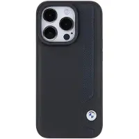 BMW Skinnveske med blå prikker iPhone 15 Pro Max-etui - svart