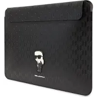 Karl Lagerfeld Saffiano Monogram Ikonik-etui for en 14" bærbar datamaskin - svart