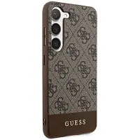 GUESS 4G Stripe Collection-etui for Samsung Galaxy S24+ - brun