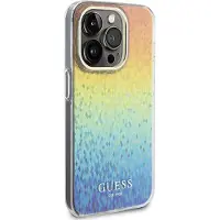GUESS IML Faceted Mirror Disco Iridescent-etui for iPhone 14 Pro - flerfarget