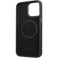 Audi Genuine Leather-etui med MagSafe for iPhone 15 Pro - svart og rød