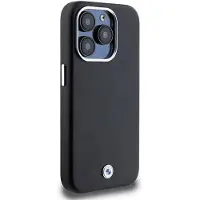 BMW Signature Wrapped Metal MagSafe-etui for iPhone 15 Pro - svart