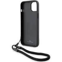 BMW Bmhcp15m23rmrlk Iphone 15 Plus14 Plus 6.7 Signature Leather Wordmark Cord Telefondeksel