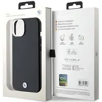 BMW MagSafe-etui i metall med signaturinnpakning for iPhone 14/15/13 - svart
