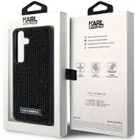 Karl Lagerfeld Rhinestone Metal Logo etui for Samsung Galaxy S24 - svart