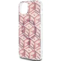 GUESS IML GCube MagSafe-etui for iPhone 15 Plus / 14 Plus - rosa
