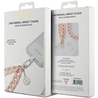 GUESS GUOUCBMC4MP Universal stor håndreimveske - rosa akryl 4G Charm