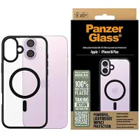 PanzerGlass iPhone 16 Plus HardCase MagSafe-kompatibelt Deksel - svart / gjennomsiktig