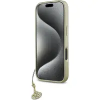 GUESS 4G Charms Collection-etui for iPhone 16 Pro - svart
