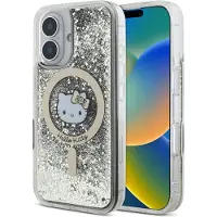 Hello Kitty Liquid Glitter Fever MagSafe iPhone 16 esker - Gull