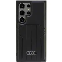 Audi MagSafe S24 Ultra S928 i syntetisk lær, svart/sort hardcase AU-TPUPCMS24U-Q5/D1-BK