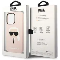 Karl Lagerfeld KLHCP14LSLKHLP iPhone 14 Pro 6.1 "hardcase rosa / rosa silikon Karl`s Head