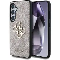 GUESS Big 4G Logo Classic Logo Case for Samsung Galaxy S25 Plus Pink