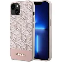 GUESS GUHMP14MHGCFSEP iPhone 14 Plus 6,7" rosa/rosa hard koffert GCube Stripes MagSafe