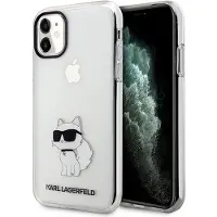 Karl Lagerfeld Ikonik Choupette-etui for iPhone 11 / Xr - gjennomsiktig