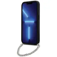 Karl Lagerfeld KLHCP14LSACKLHPK iPhone 14 Pro 6,1" svart/svart hardcase Saffiano Monogram Chain
