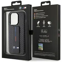 BMW Bmhcp15lgspcck Iphone 15 Pro 6.1 Grip Stand Smooth&carbon Telefondeksel