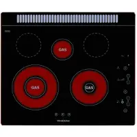 Vitrokitchen 401tgna Keramisk Topp 60 Cm 3 Brennere