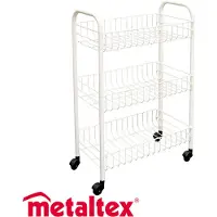 Metaltex Grønnsakshandlerkurv Med 3 Kurver 41x2x6 Cm