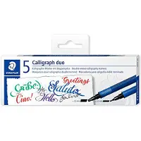 Staedtler 3002 C5 St Double Ended Calligraphy Tusjpenn 5 Enheter