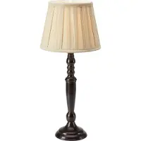 Markslöjd Chocolat bordlampe, høyde 46 cm, beige/brun, metall/stoff