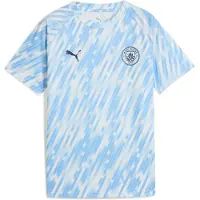 Puma Manchester City Pre-match Jersey Youth, Clothing, Silver Sky, 5-6Y