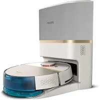 Philips HomeRun 7000 Aqua XU7100 - Støvsuger - robotlignende - uten pose - silke hvit/gull inkludert lader