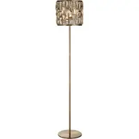 Searchlight Bijou gulvlampe, messing, krystallglass