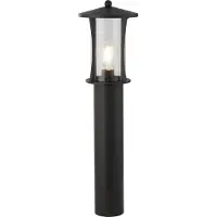 Searchlight Pagode pullertlampe, IP44, svart, høyde 73 cm, metall