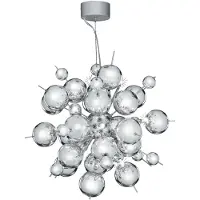 Searchlight Hengelampe Molecule, kromfarget, metall, 12 lyskilder, G4