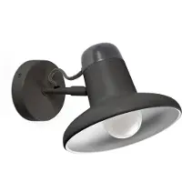 Faro Snap vegglampe, mørkegrå, stål, bredde 18,5 cm