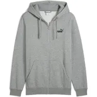 Puma Essentials No. 1 Logo Full-Zip Hoodie Men, Clothing, Medium Gray Heather, M