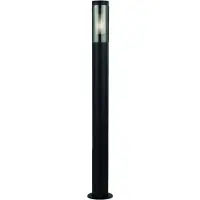 Searchlight Veilampe Batton, IP44, svart, høyde 90 cm, metall