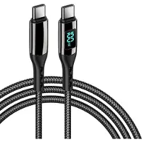 INF USB-C PD Hurtigladekabel 100 W Black 3 m