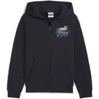 Puma MID90s Full-Zip Youth, Clothing, New Navy, 11-12Y
