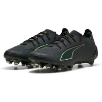 Puma ULTRA 6 ULTIMATE FG Football Boots Unisex, Shoes, Black/Fizzy Light/Green Terrain, 45
