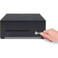 Safescan HD-3342, Manuell og automatisk pengeskuff, Metall, Sort, Plast, DC, 12 V