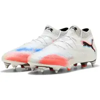 Puma FUTURE 8 ULTIMATE MxSG Football Boots Unisex, Shoes, White/Black/Glowing Red, 42