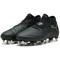 Puma FUTURE 8 ULTIMATE MxSG Football Boots Unisex, Shoes, Black/Fizzy Light/Green Terrain, 44.5