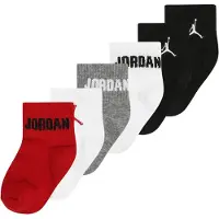 Jordan Ankelsokker - 6-pack - Rød/Svart/Grå/Hvit - - 16/18 - Sokker