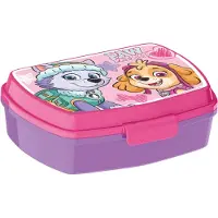 Stor Paw Patrol matboks - Matpakke til barn med 1 rom - Lilla og lyserosa