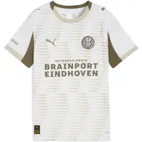 Puma PSV Eindhoven 25/26 Third Jersey Youth, Clothing, White/Desert Dust, 15-16Y