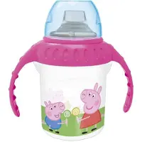 Pipsa Possu Peppa Gris drikkekopp med lokk og håndtak