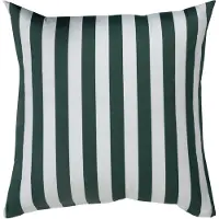 By Night Putetrekk 60x63 cm - 100% bomullssatin - Nordic Stripe - Grønne striper