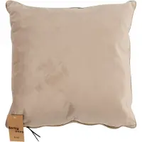 Borg Living Pyntepute - 45x45 cm - Ensfarget lys grå - Velur -