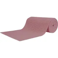 Borg Living Sklisikker badematte - På metermål - Ensfarget rosa - 65 cm bred - Multifunksjonsmatte til våtrom